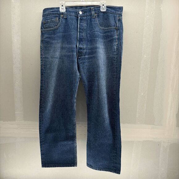 Vintage Levis 501XX Jeans USA 1988 Denim Button Fly Pants Mens 38x31  80s - Picture 1 of 12